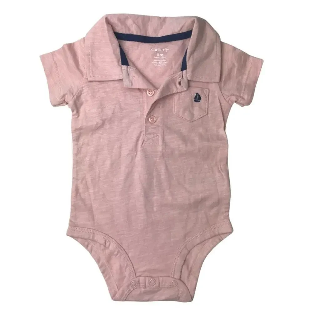 Carter's Set of 3 Short Sleeve Onesies. Size 6M